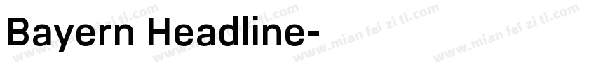 Bayern Headline字体转换